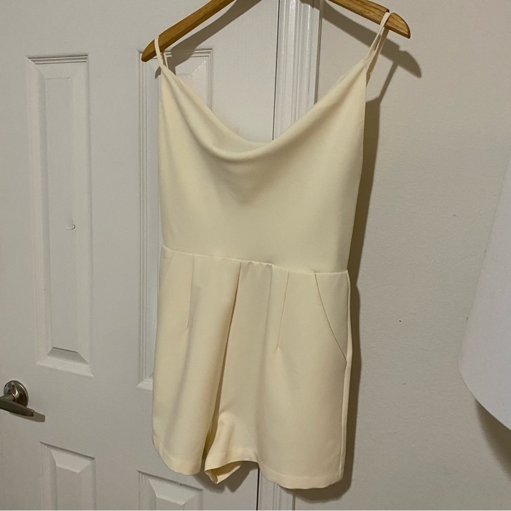 Mable Ivory Backless Romper size small